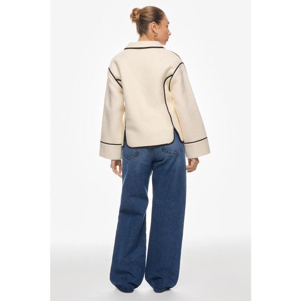 Modern Citizen White Madison Shearling Jacket Size M - Picture 2 of 5